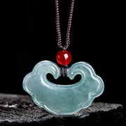FREE Today: Blessing and Good Luck Green Jade Chinese Lock Charm Necklace Pendant FREE FREE 1