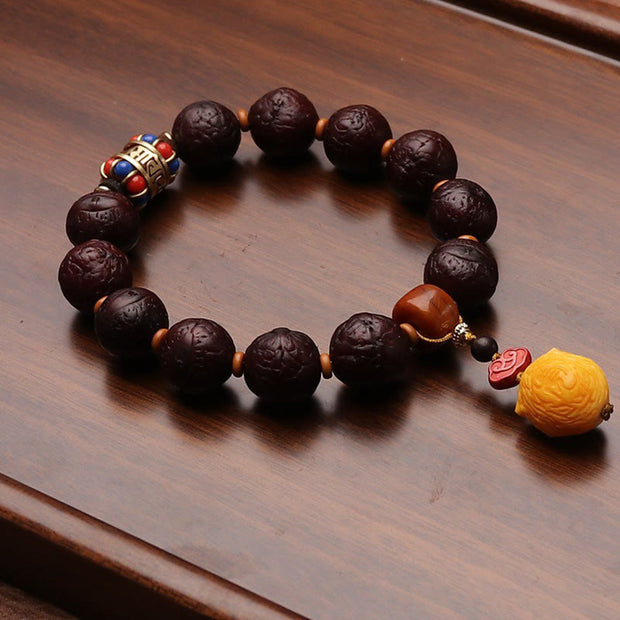 Buddha Stones Tibetan Bodhi Seed Agate Bead Luck Wealth Tassel Charm Wrist Mala (Extra 30% Off | USE CODE: FS30) - image 18