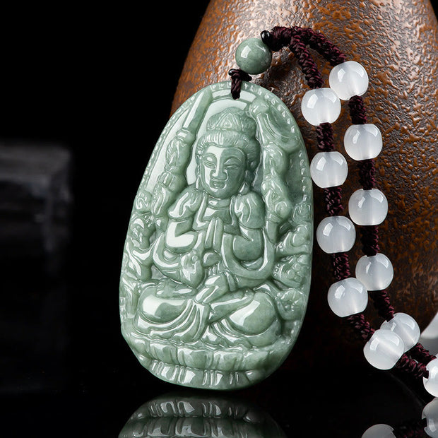 Buddha Stones Chinese Zodiac Natal Buddha Natural Jade Wealth Prosperity Necklace Pendant (Extra 30% Off | USE CODE: FS30) - image 2