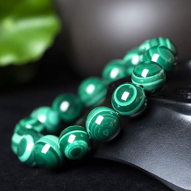 Buddha Stones Natural Malachite Protection Calmness Bracelet