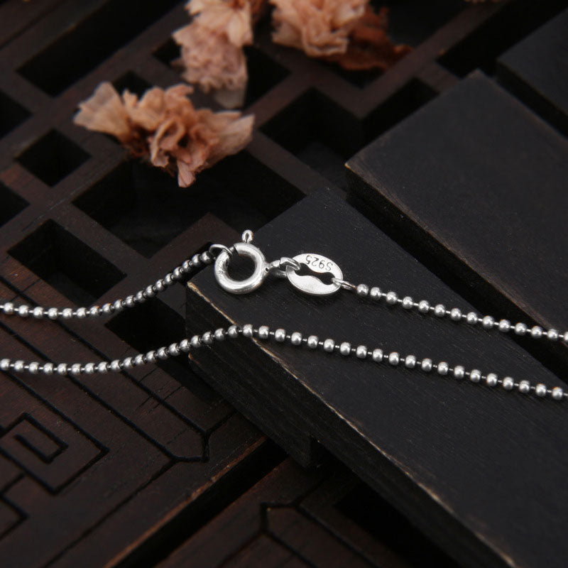 TUGHRA Snake Necklace With Black Quartz - Sterling Silver Healing Jewelry For Men & Women
