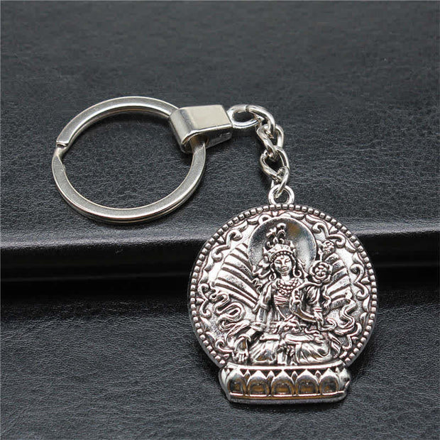 Buddha Compassion Serenity Peace Keychain (Extra 40% Off | USE CODE: FS40) - Silver - image 2