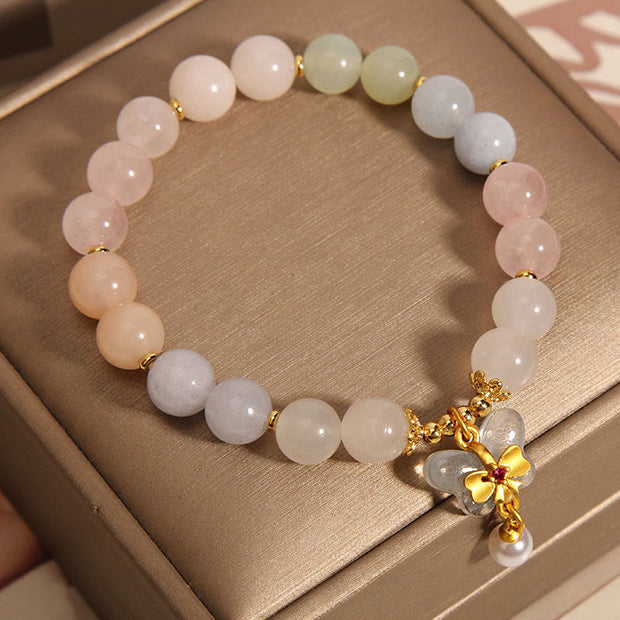 FREE Today: Love & Freedom Butterfly Morganite Courage Bracelet