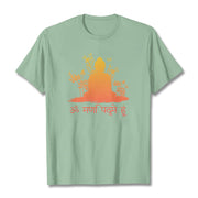 Buddha Stones Sanskrit OM NAMAH SHIVAYA Tee T-shirt T-Shirts BS PaleGreen 2XL