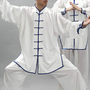 Buddha Stones Simple Pattern Meditation Prayer Spiritual Zen Tai Chi Qigong Practice Unisex Clothing Set