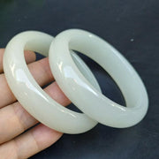 Buddha Stones Jade Luck Blessing Happiness Bangle Bracelet (Extra 30% Off | USE CODE: FS30) - image 5