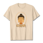 Buddha Stones Karma Buddha Tee T-shirt T-Shirts BS Bisque 2XL