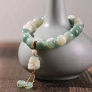 Buddha Stones Gradient Bodhi Seed Nine Tailed Fox Cat Paw Claw Pine Cone Peace Bracelet (Extra 40% Off | USE CODE: FS40) - image 1