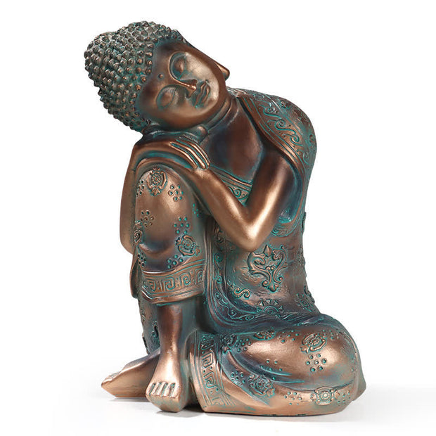 Buddha Stones Tibetan Meditating Buddha Serenity Resin Statue Decoration