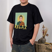 Buddha Stones Buddha Says Relax Buddha Tee T-shirt T-Shirts BS 8