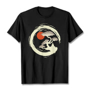 Buddha Stones Red Sun Pine Zen Circle Meditation Buddha Tee T-shirt T-Shirts BS Black 2XL