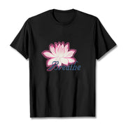 Buddha Stones BREATHE Lotus Flower Tee T-shirt T-Shirts BS Black 2XL