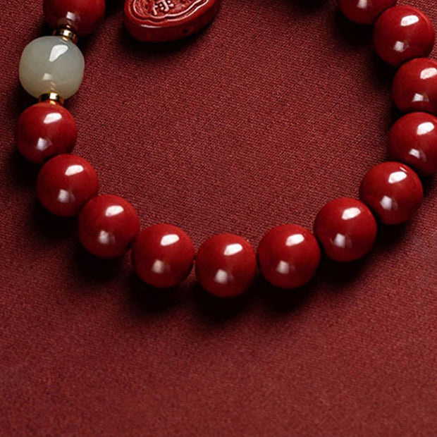 Buddha Stones Cinnabar Jade Healing Protection Charm Bracelet (Extra 35% Off | USE CODE: FS35) - image 7