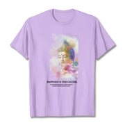 Buddha Stones Happiness Is Your Nature Tee T-shirt T-Shirts BS Plum 2XL
