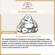 Buddha Stones Natural Black Obsidian Laughing Buddha Purification Necklace Pendant Necklaces & Pendants BS 7