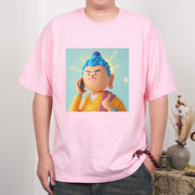 Buddha Stones Funny Cartoon Buddha Tee T-shirt T-Shirts BS 17