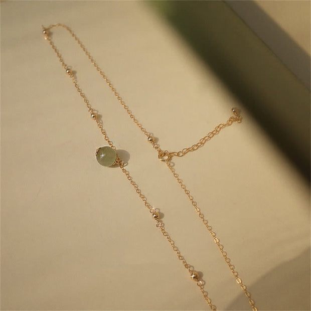 Buddha Stones 14k Gold Plated Hetian Jade Luck Beaded Necklace Pendant (Extra 35% Off | USE CODE: FS35) - image 6