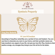 Buddha Stones Pearl Flower Leaf Butterfly Happiness Hairpin
