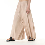 Buddha Stones Solid Color Loose Modal Wide Leg Pants With Pockets 9