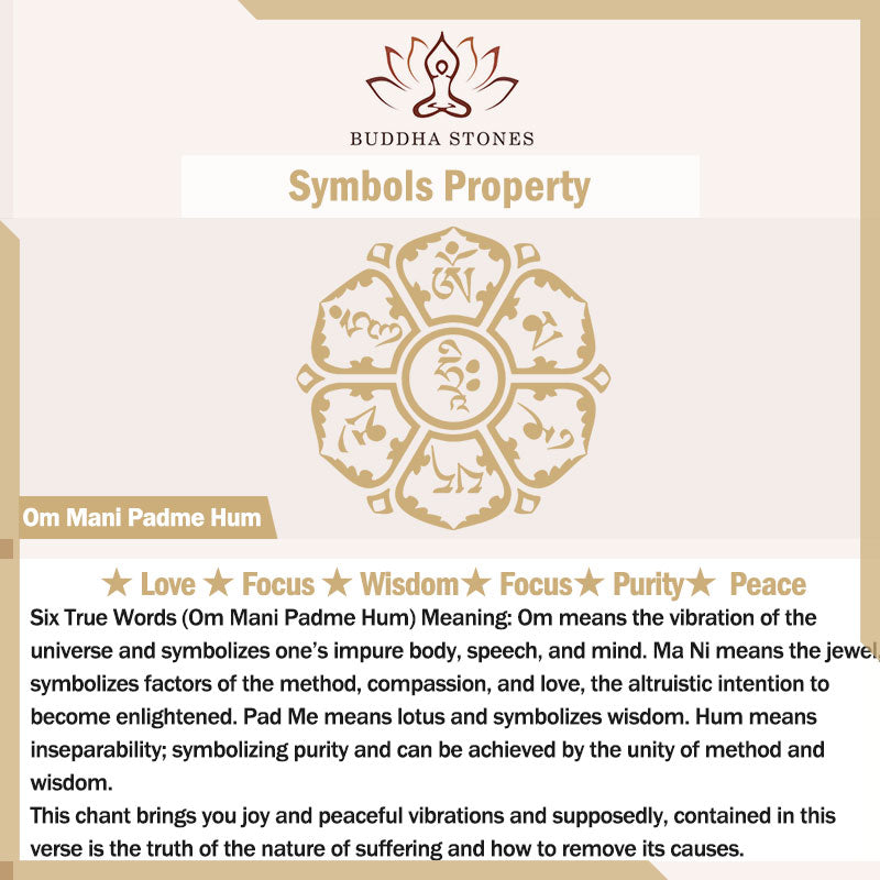 Buddha Stones Om Mani Padme Hum Heart Sutra Mantra Lotus Peace Meditat ...