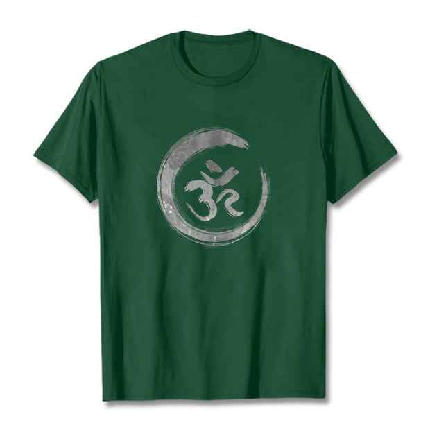 Buddha Stones OM Mantra Sanskrit Tee T-shirt T-Shirts BS ForestGreen 2XL