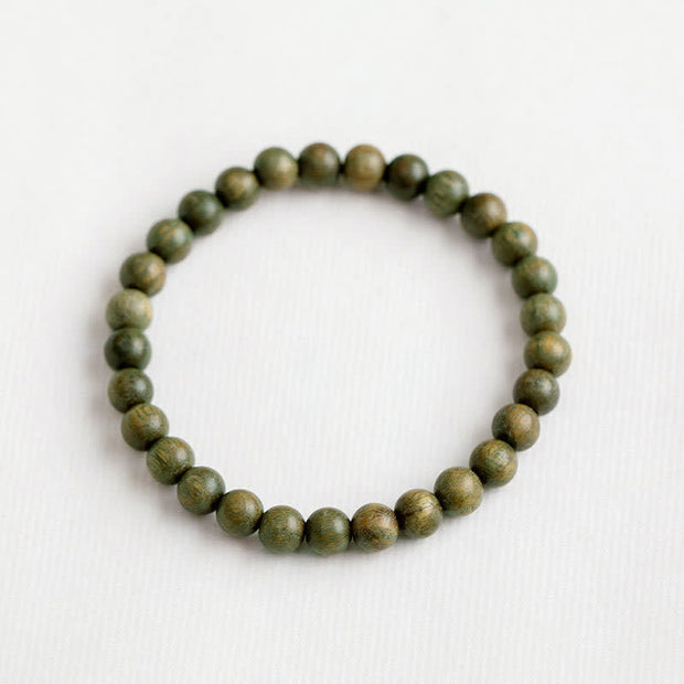 Buddha Stones Tibetan Green Sandalwood Soothing Cure Bracelet (Extra 35% Off | USE CODE: FS35) - 6mm(29 Beads) - image 4