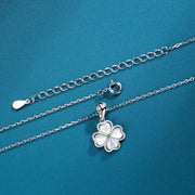 Buddha Stones 925 Sterling Silver Four Leaf Clover Chrysoberyl Cat Eye Love Necklace Pendant (Extra 35% Off | USE CODE: FS35) - image 4