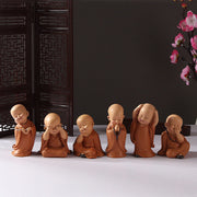 Buddha Stones Small Mini Meditation Praying Monk Serenity Resin Home Decoration Decorations BS 24