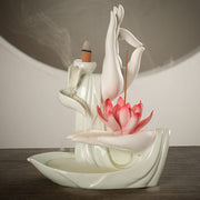 Buddha StonesTibetan Lotus Blessing Incense Burner Decoration (Extra 30% Off | USE CODE: FS30) - image 1