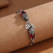 Buddha Stones Garnet Double PiXiu Copper Coin Protection Chain Bracelet (Extra 40% Off | USE CODE: FS40) - image 2
