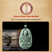 Buddha Stones Chinese Zodiac Natal Buddha Natural Jade Wealth Prosperity Necklace Pendant (Extra 30% Off | USE CODE: FS30) - image 7