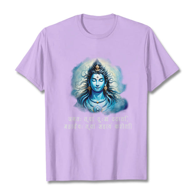 Buddha Stones Sanskrit Mahadev Comes To Your Aid Tee T-shirt