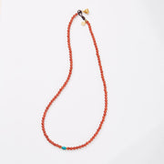 Buddha Stones 925 Sterling Silver Plated Gold Natural Red Agate Turquoise Confidence Bracelet Necklace Pendant Ring Set Bracelet Necklaces & Pendants BS 5