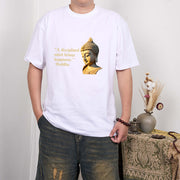 Buddha Stones A Disciplined Mind Brings Happiness Buddha Tee T-shirt T-Shirts BS 5