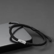 Buddha Stones Tibet Koi Fish Wealth Black String Bracelet Bracelet BS 2