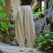 Buddha Stones Solid Color Loose Yoga Harem Pants With Pockets Harem Pants BS 8