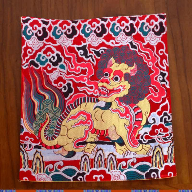 Fengshui Kirin Prayer Altar Mat Healing Meditation Auspicious Symbol Mat (Extra 35% Off | USE CODE: FS35) - Red - 31*35cm - image 7