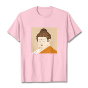 Buddha Stones Close Eyes And Relax Buddha Tee T-shirt T-Shirts BS LightPink 2XL