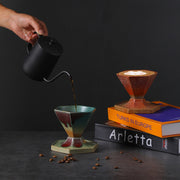 Buddha Stones Hexagon Design Ceramic Tea Coffee Mug Coffee Cup With Base 170ml