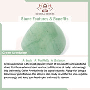 FREE Today: Luck and Positivity Multiple Circles Natural Aventurine Glass Lotus Pods Lucky Bamboo Bracelet
