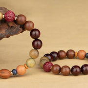 Buddha Stones Chinese Zodiac Natural Green Sandalwood Protection Bracelet (Extra 30% Off | USE CODE: FS30)