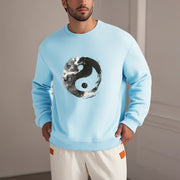 Buddha Stones Yin Yang Fleece Lined Polyester Sweatshirt