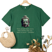 Buddha Stones How People Treat You Is Their Karma Buddha Tee T-shirt T-Shirts BS 20