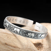 Buddha Stones Elephant White Copper Strength Bracelet Bangle (Extra 30% Off | USE CODE: FS30) - image 8