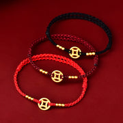 FREE Today: Protection and Luck Copper Coin Braided String Bracelet Anklet FREE FREE 3