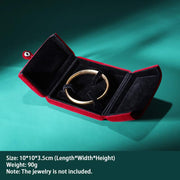 Buddha Stones Jewelry Storage Box Flannel Gift Box - Wine Red - Bracelet Box - image 9
