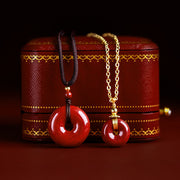 Buddha Stones Cinnabar Peace Buckle Calm Blessing Necklace Pendant (Extra 35% Off | USE CODE: FS35) - image 11