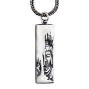Buddha Stones Tathagata Buddha Strength Protection Amulet Lucky Pendant Necklace Necklaces & Pendants BS Buddha+60cm Twist Chain