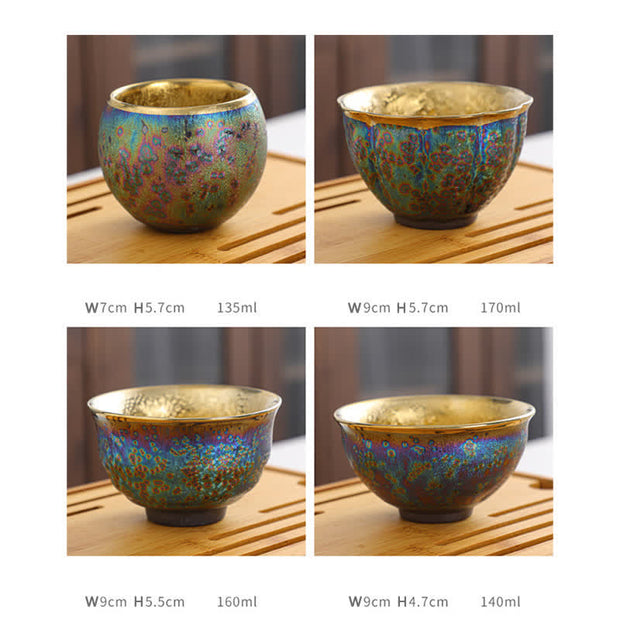 Buddha Stones Colorful Ceramic Teacup Tea Cups - image 30