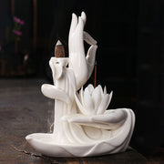 Buddha StonesTibetan Lotus Blessing Incense Burner Decoration (Extra 30% Off | USE CODE: FS30) - image 16